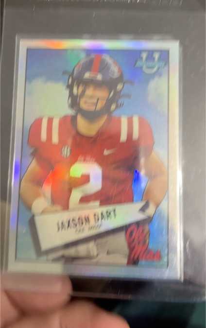 2022 Bowman University Chrome #52BF-13 Jaxson Dart — front