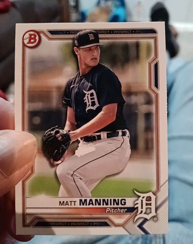 2021 Bowman Prospects #BP-111 Matt Manning — front