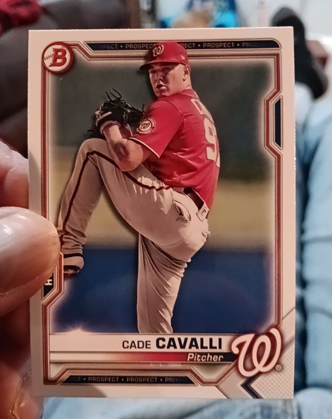 2021 Bowman Prospects #BP-99 Cade Cavalli — front