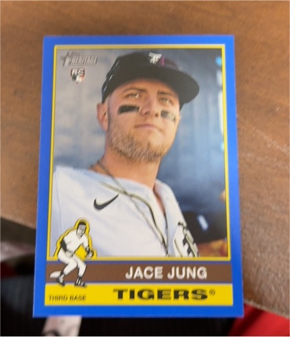 2025 Topps Heritage #71 Jace Jung — front