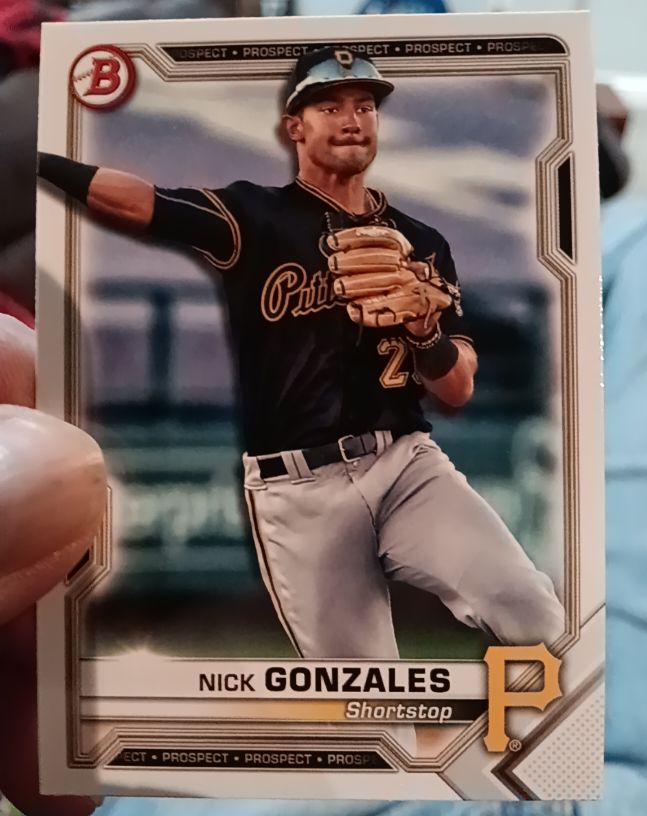 2021 Bowman Prospects #BP-34 Nick Gonzales — front