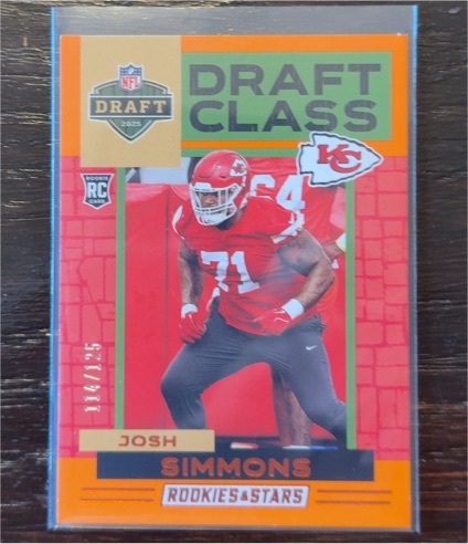 2025 Panini Rookies & Stars #12 Josh Simmons Draft Class — front