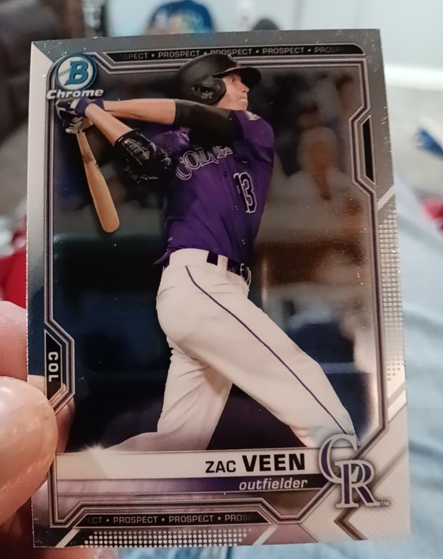 2021 Bowman Chrome Prospects #BCP-3 Zac Veen — front