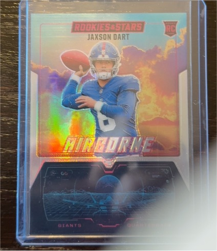 2025 Panini Rookies & Stars #30 Jaxson Dart Airborne Silver Rookie — front