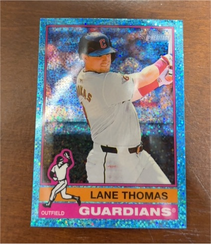 2025 Topps Heritage Chrome #261 Lane Thomas — front