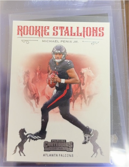 2024 Panini Contenders #10 Michael Penix Jr. Rookie Stallions — front