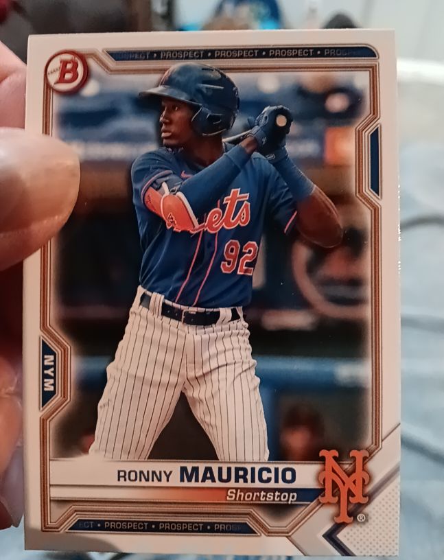 2021 Bowman #BP-23 Ronny Mauricio — front