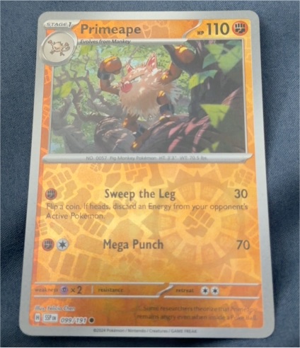 2024 Pokémon Scarlet & Violet Surging Sparks #099 Primeape — front