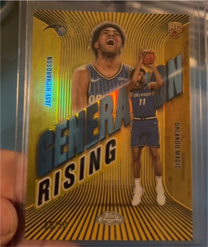 2025-26 Topps Chrome #GR-10 Jase Richardson Generation Rising Rookie — front