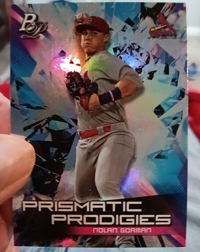 2019 Bowman Platinum #PPP-8 Nolan Gorman — front