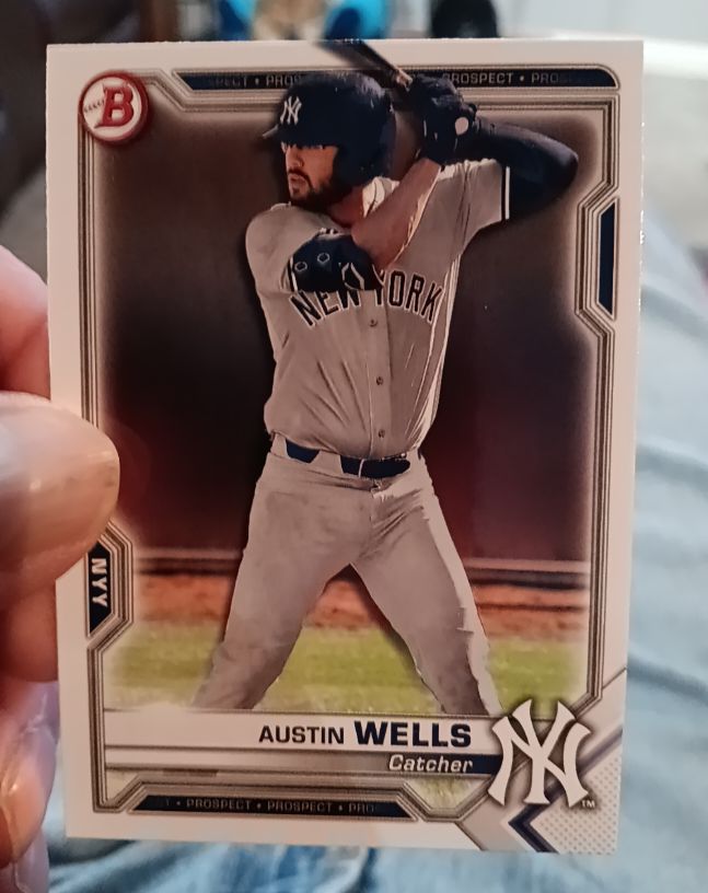 2021 Bowman Prospects #BP-47 Austin Wells — front