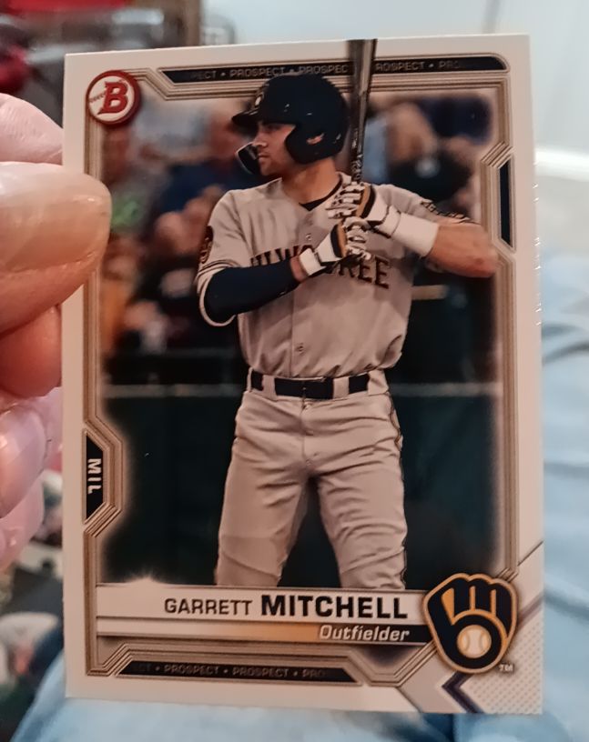 2021 Bowman Prospects #BP-129 Garrett Mitchell — front