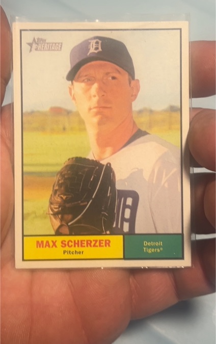2010 Topps Heritage #232 Max Scherzer — front