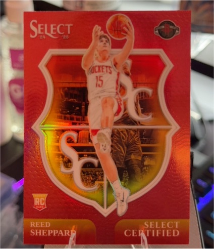 2024-25 Panini Select #14 Reed Sheppard Select Certified — front