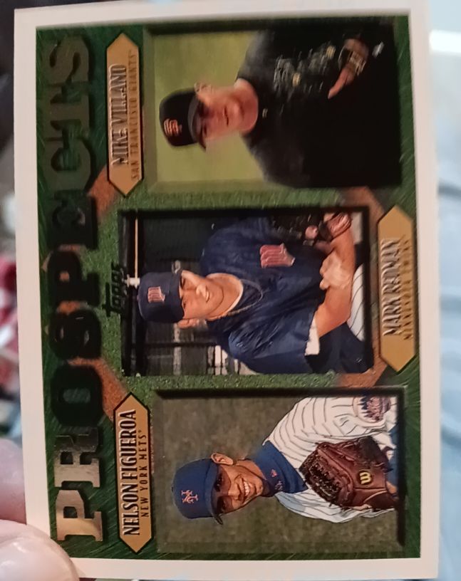 1997 Topps #494 Nelson Figueroa / Mark Redman / Mike Villano — front