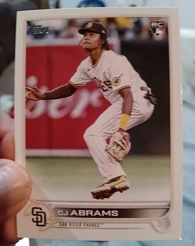 2022 Topps Update #US34 CJ Abrams Rookie — front