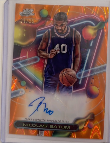 2023-24 Topps Chrome Cosmic #CCAV-NB Nicolas Batum — front