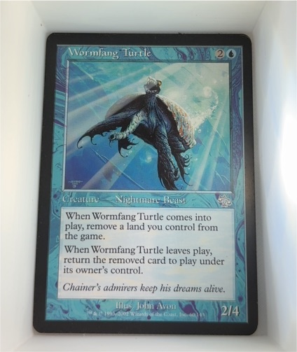 1999 Magic: The Gathering #60 Wormfang Turtle — front