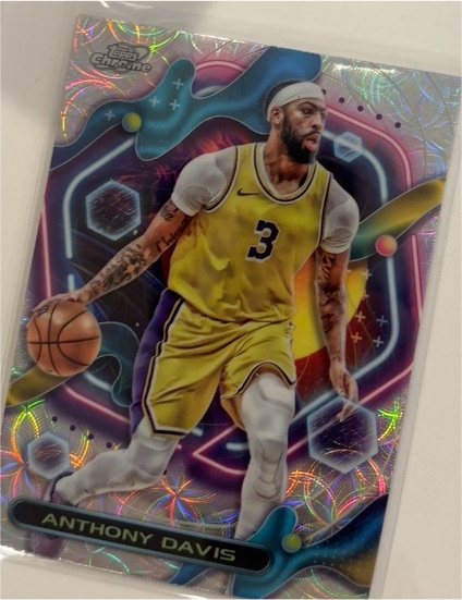 2023-24 Topps Cosmic Chrome #198 Anthony Davis — front