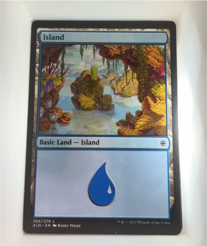 2017 Magic: The Gathering XLN #266 Island — front