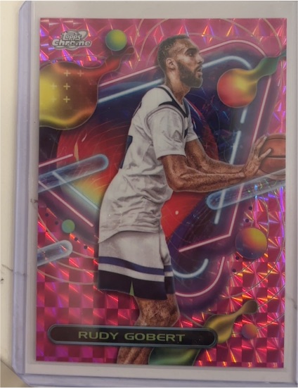 2023-24 Topps Chrome Cosmic #75 Rudy Gobert — front