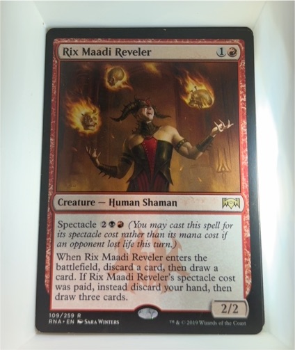 2019 Magic: The Gathering #109 Rix Maadi Reveler — front