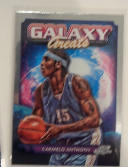 2023-24 Topps Chrome Cosmic #GG-6 Carmelo Anthony Galaxy Greats Nuggets — front