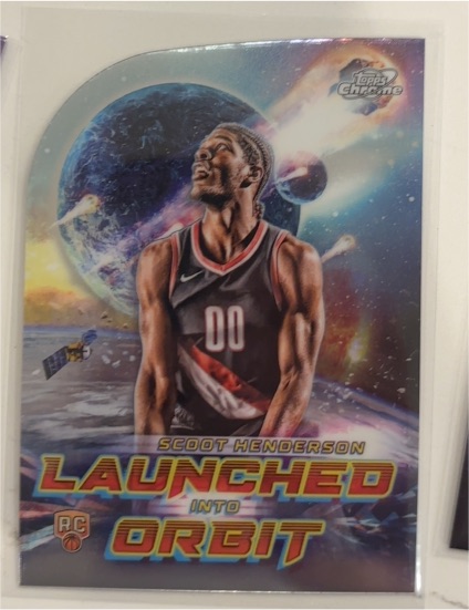 2023-24 Topps Chrome Cosmic #LIO-4 Scoot Henderson Launched Into Orbit — front