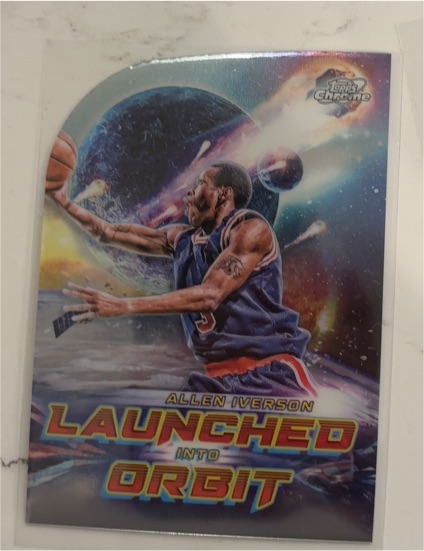 2023-24 Topps Cosmic Chrome #LIO-20 Allen Iverson Launched Into Orbit — front