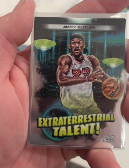 2023-24 Topps Chrome Cosmic #ET-24 Jimmy Butler Extraterrestrial Talent — front