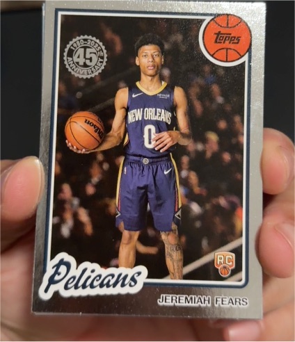 2025-26 Topps Basketball 45th Anniversary #80BK-98 Jeremiah Fears — front