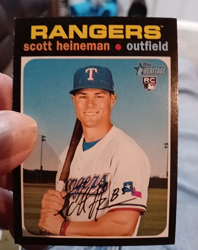 2020 Topps Heritage #605 Scott Heineman — front
