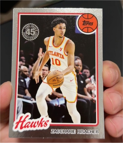 2025-26 Topps 45th Anniversary #80BK-24 Zaccharie Risacher — front