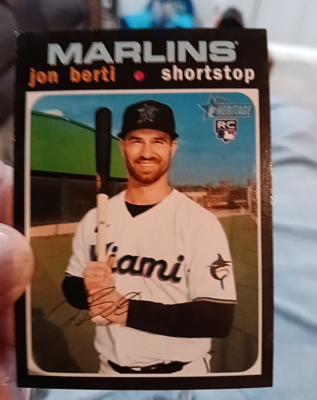 2020 Topps Heritage High Number #540 Jon Berti — front