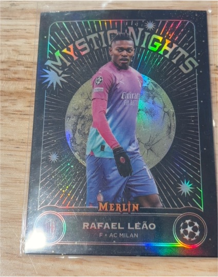 2023-24 Topps Merlin UEFA #MN-9 Rafael Leão Mystic Nights — front