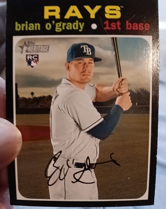 2020 Topps Heritage High Number #610 Brian O'Grady — front