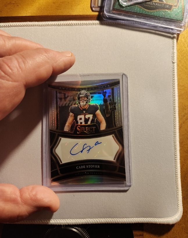2024 Panini Select #RSP-CSR Cade Stover Rookie Signatures Silver Prizm — front