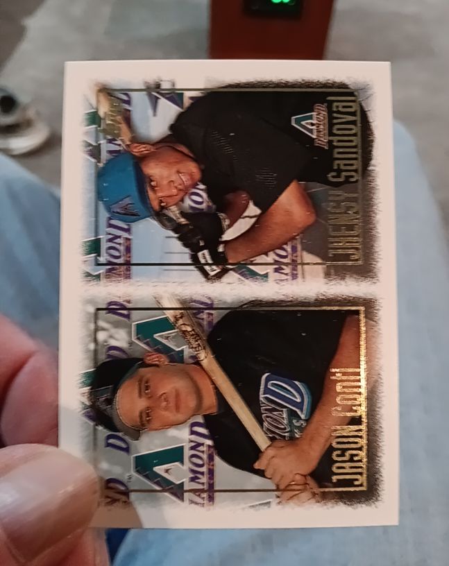 1997 Topps #468 Jason Conti & Jhensy Sandoval — front