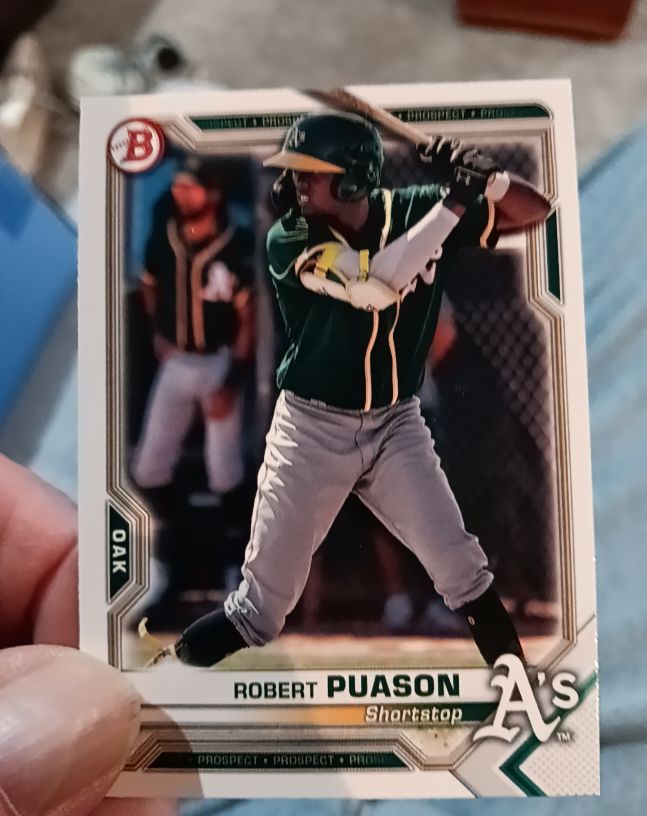 2021 Bowman Prospects #BP-45 Robert Puason — front