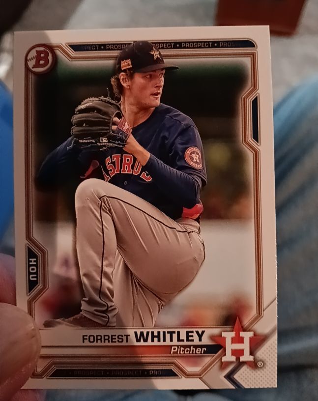 2021 Bowman Paper Prospects #BP-9 Forrest Whitley — front