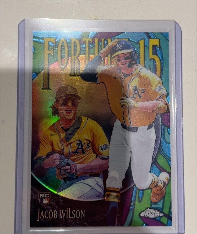 2025 Topps Chrome Update #F15-18 Jacob Wilson Fortune 15 — front