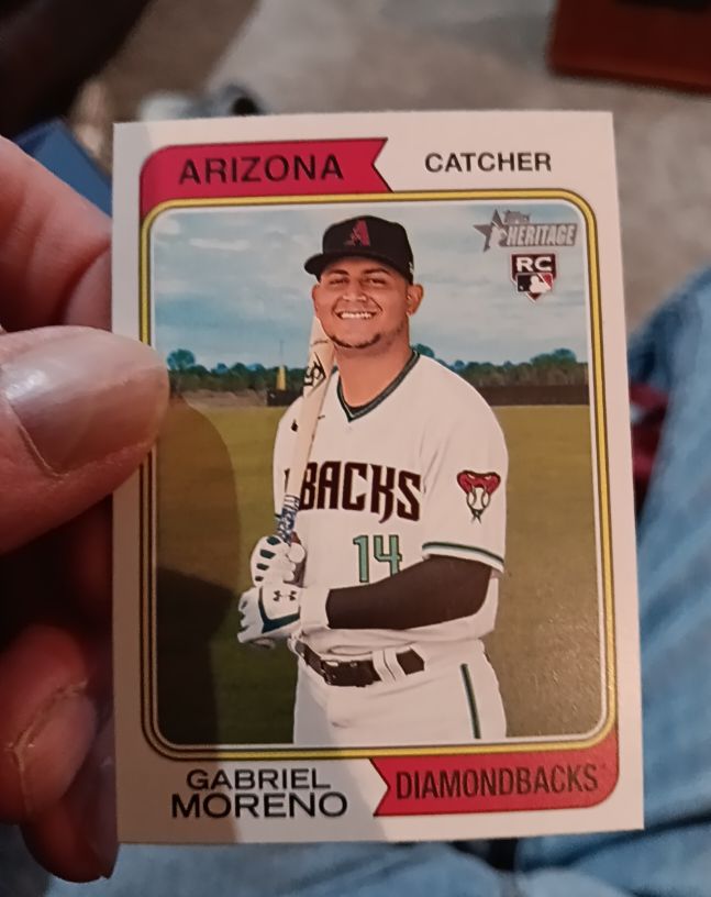 2023 Topps Heritage #355 Gabriel Moreno — front