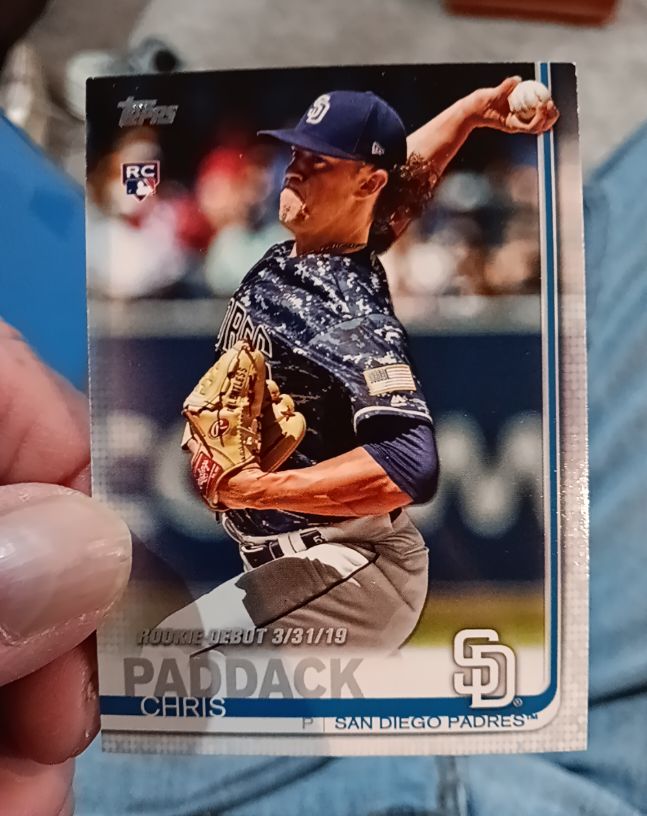 2019 Topps Update #US207 Chris Paddack — front