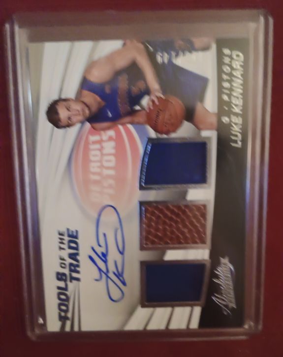 2017-18 Panini Absolute #TT3-LK Tools Of The Trade Luke Kennard Rookie Auto — front