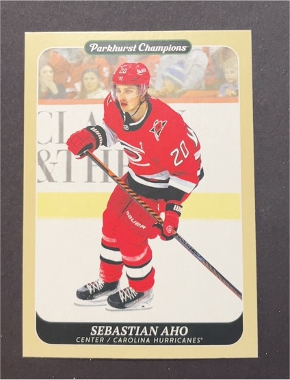 2023-24 Upper Deck Parkhurst Champions #100 Sebastian Aho — front