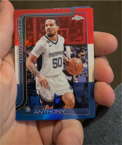 2025-26 Topps Chrome #175 Cole Anthony — front