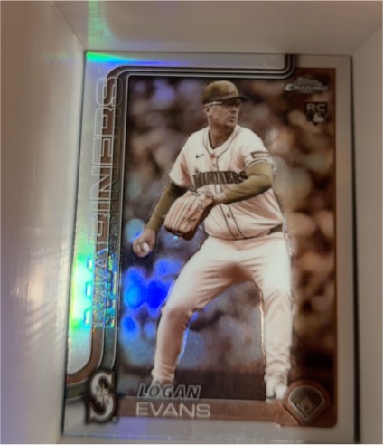 2025 Topps Chrome Update #USC194 Logan Evans — front