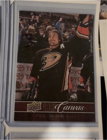 2012-13 Upper Deck Canvas #C4 Teemu Selanne — front