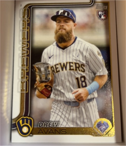 2025 Topps Update #US92 Drew Avans — front