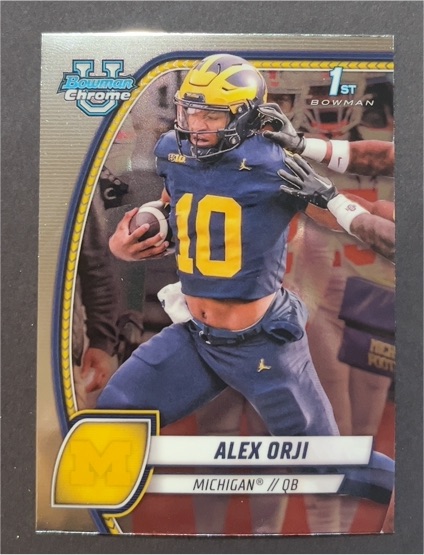 2024 Bowman University Chrome #9 Alex Orji — front